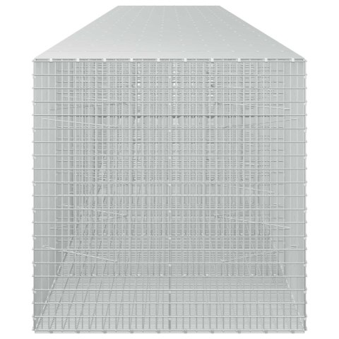 GABION Z DRUTU 5 MM I SIATKĄ 5X2,5 CM 900X100X100 CM