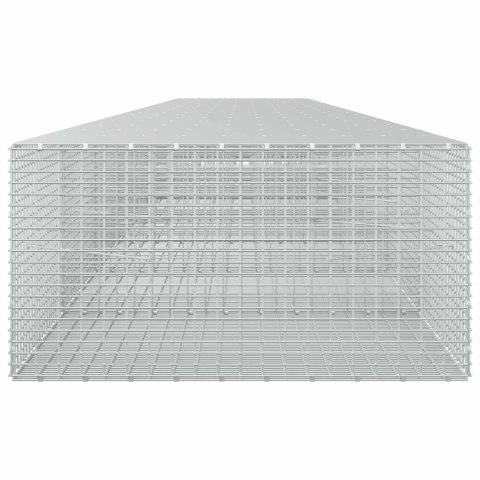 GABION Z DRUTU 5 MM I SIATKĄ 5X2,5 CM 900X100X50 CM