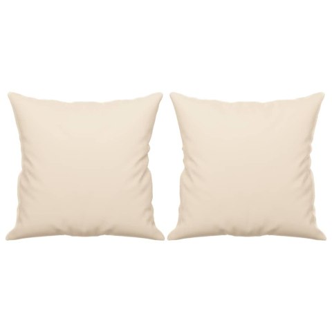VidaXL 2-osobowa sofa z poduszkami, beżowa, 120 cm, mikrofibra