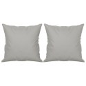VidaXL 2-osobowa sofa z poduszkami, jasnoszara, 120 cm, mikrofibra