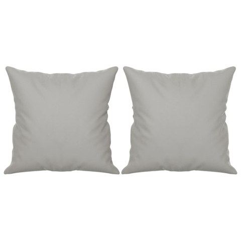 VidaXL 2-osobowa sofa z poduszkami, jasnoszara, 120 cm, mikrofibra