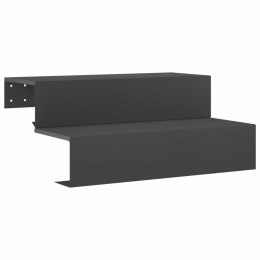 2-STOPNIOWE SCHODY OGRODOWE 80,5 X 56,5 X 34 CM STAL CZARNY