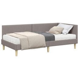 VidaXL Rama Łóżka Narożnego z Materacem 2 szt. Ciemnoszary 90 x 200 cm