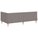 VidaXL Rama Łóżka Narożnego z Materacem 2 szt. Ciemnoszary 90 x 200 cm