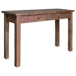 VidaXL Stolik konsolowy, mahoń, 123x42x75 cm