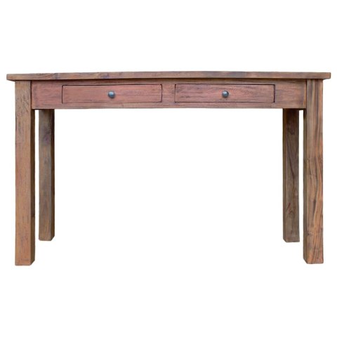 VidaXL Stolik konsolowy, mahoń, 123x42x75 cm