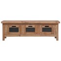 VidaXL Szafka pod TV, 3 szuflady, 120x30x40 cm, lite drewno mahoniowe