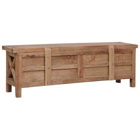 VidaXL Szafka pod TV, 3 szuflady, 120x30x40 cm, lite drewno mahoniowe