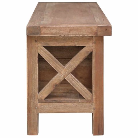 VidaXL Szafka pod TV, 3 szuflady, 120x30x40 cm, lite drewno mahoniowe
