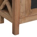 VidaXL Szafka pod TV, 3 szuflady, 120x30x40 cm, lite drewno mahoniowe