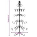 METALOWA CHOINKA ŚWIĄTECZNA DO DEKORACJI CZARNA 150 CM