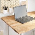 VidaXL Blat biurka, surowe, 100x80x2,5 cm, lite drewno dębowe