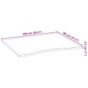 VidaXL Blat biurka, surowe, 100x80x2,5 cm, lite drewno dębowe
