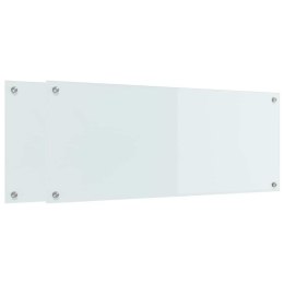 VidaXL Panel kuchenny 2 szt. Biały 100 x 40 cm szkło hartowane