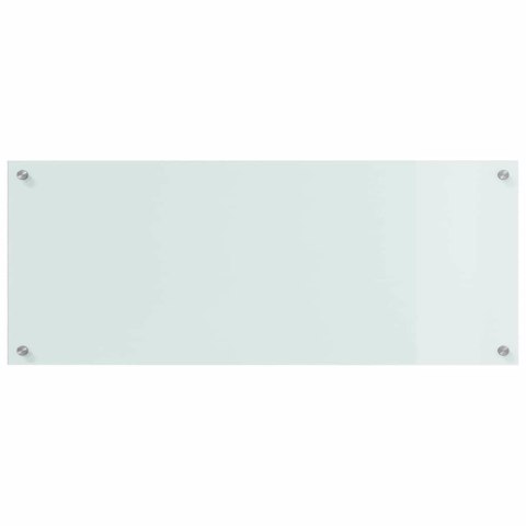 VidaXL Panel kuchenny 2 szt. Biały 100 x 40 cm szkło hartowane