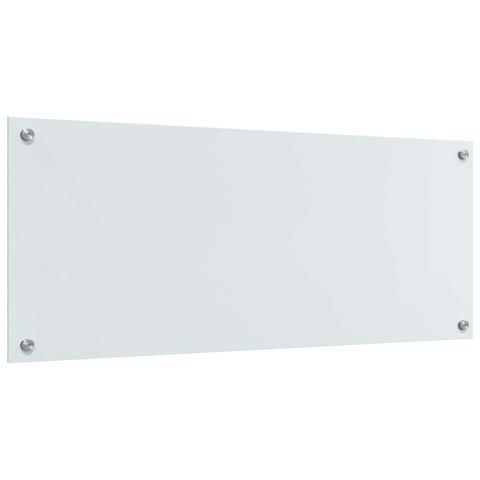 VidaXL Panel kuchenny 2 szt. Biały 100 x 40 cm szkło hartowane