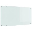 VidaXL Panel kuchenny 2 szt. Biały 100 x 60 cm szkło hartowane