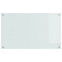 VidaXL Panel kuchenny 2 szt. Biały 100 x 60 cm szkło hartowane