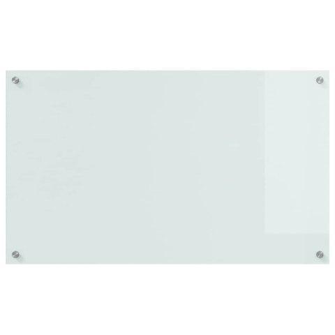 VidaXL Panel kuchenny 2 szt. Biały 100 x 60 cm szkło hartowane