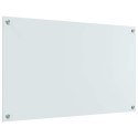 VidaXL Panel kuchenny 2 szt. Biały 100 x 60 cm szkło hartowane