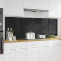 VidaXL Panel kuchenny 2 szt. Czarny 90 x 60 cm szkło hartowane