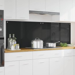 VidaXL Panel kuchenny 2 szt. Czarny 90 x 60 cm szkło hartowane