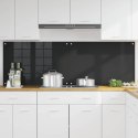 VidaXL Panel kuchenny 2 szt. Czarny 90 x 60 cm szkło hartowane