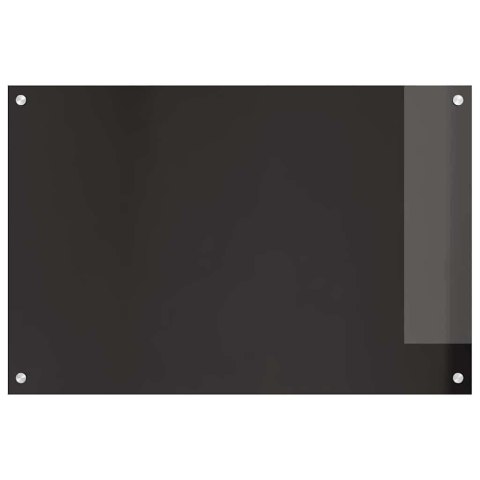 VidaXL Panel kuchenny 2 szt. Czarny 90 x 60 cm szkło hartowane