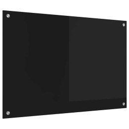 VidaXL Panel kuchenny Czarny 90 x 60 cm szkło hartowane