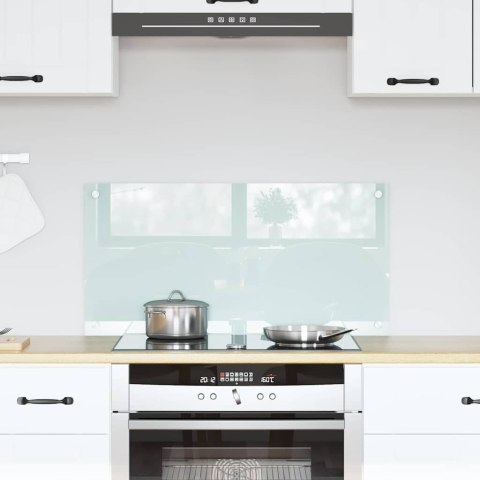 VidaXL Panel kuchenny Mleko 80 x 40 cm szkło hartowane