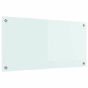 VidaXL Panel kuchenny Mleko 80 x 40 cm szkło hartowane
