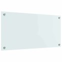 VidaXL Panel kuchenny Mleko 80 x 40 cm szkło hartowane