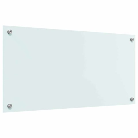 VidaXL Panel kuchenny Mleko 80 x 40 cm szkło hartowane