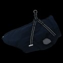 VidaXL Płaszcz dla psa z szelkami, wodoodporny, granatowy, L68