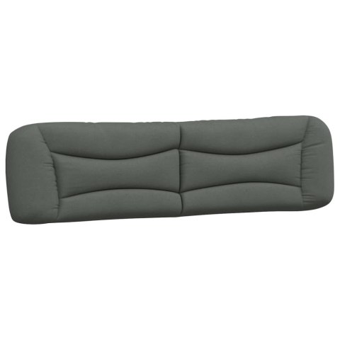 VidaXL Poduszka na wezgłowie, Hvar, ciemnoszara, 200 cm, tkanina
