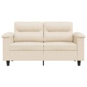 VidaXL Sofa 2-osobowa, beżowy, 120 cm, obity mikrofibrą