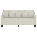 VidaXL Sofa 2-osobowa, kremowy, 140 cm, tapicerowana aksamitem