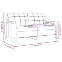 VidaXL Sofa 2-osobowa, niebieski, 140 cm, tapicerowana aksamitem
