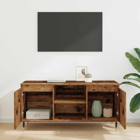 VidaXL Szafka pod telewizor 104 x 35 x 50 cm Stare drewno
