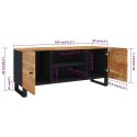 VidaXL Szafka pod telewizor, 105x33x46 cm, lite drewno akacjowe