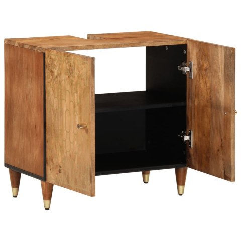VidaXL Szafka pod umywalkę, 62x33x58 cm, lite drewno mango