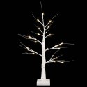VidaXL Brzozowa choinka LED 2 szt. Biały 10 x 10 x 58 cm