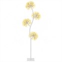 VidaXL Choinka LED w kształcie litery S Biały 18 x 18 x 150 cm Stal