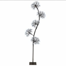 VidaXL Choinka LED w kształcie litery S Czarny 20 x 20 x 175 cm Stal