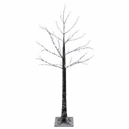 VidaXL Ośnieżona choinka LED brązowy 22 x 22 x 120 cm