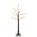 VidaXL Ośnieżona choinka LED brązowy 22 x 22 x 120 cm