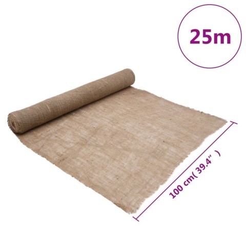 TKANINA JUTOWA W ROLCE, 1X25 M, 100% JUTA, 200 G/M²