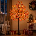 VidaXL Choinka LED drzewko klonowe brązowy 120 cm