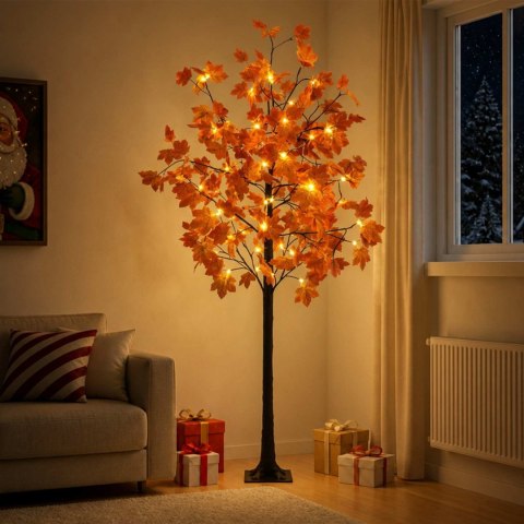 VidaXL Choinka LED drzewko klonowe brązowy 180 cm