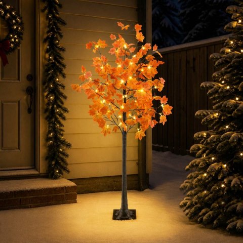 VidaXL Choinka LED drzewko klonowe brązowy 180 cm